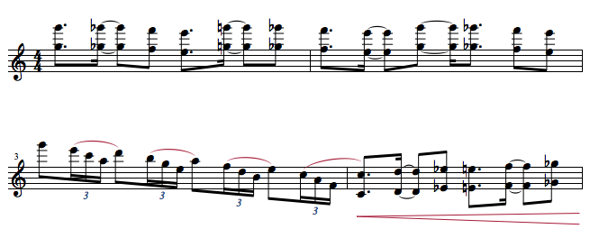 ピアノソロ 5〜8小節目 楽譜